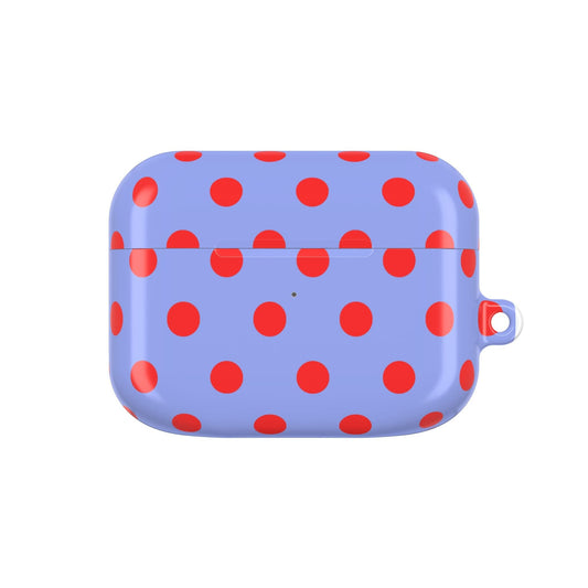 Muni Studio Accessories AirPods Pro Gen 1 / White / Glossy RED POLKA AirPod Case