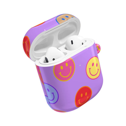 Muni Studio Accessories LAVENDER SMILEY AirPod Case