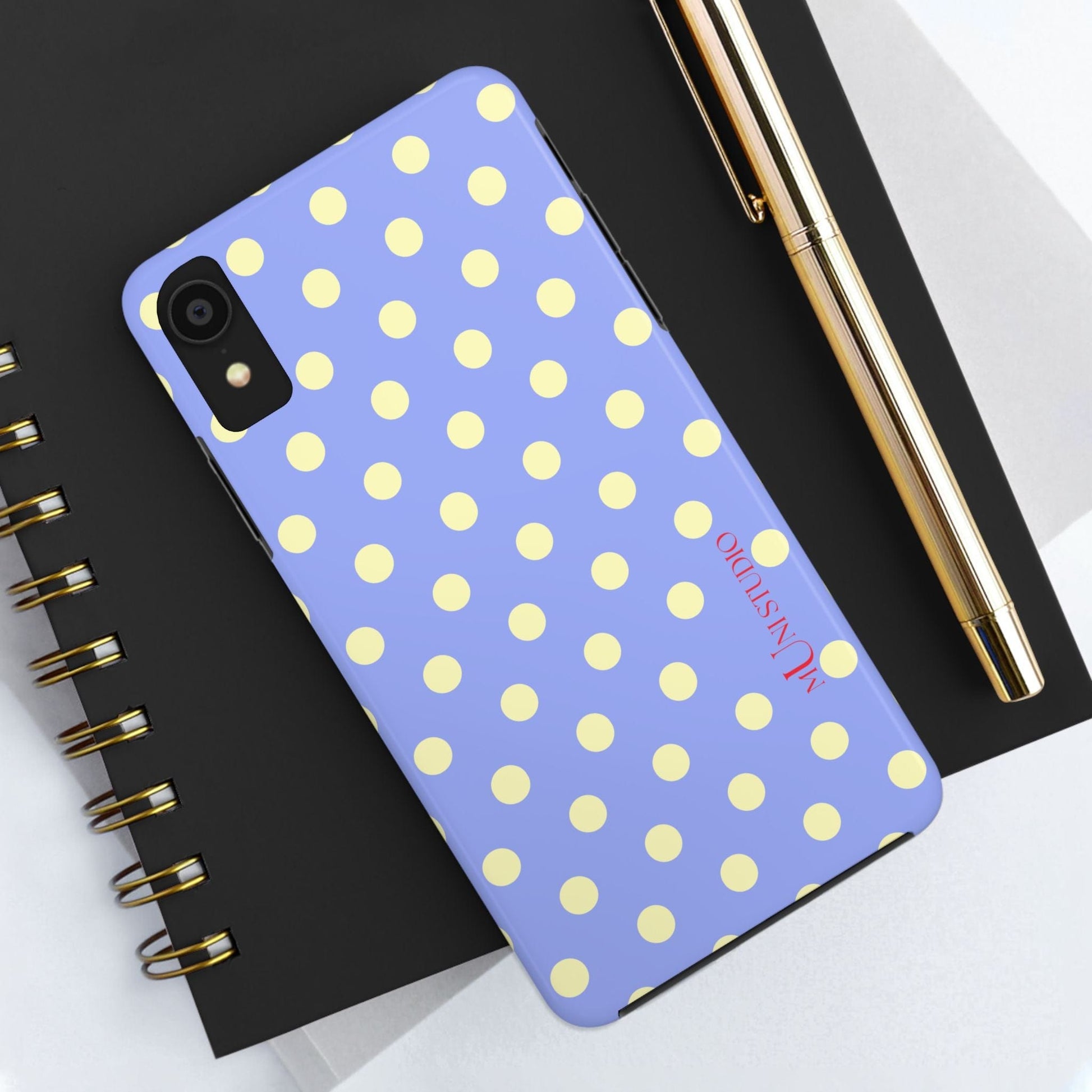 Muni Studio Phone Case BUTTER POLKA, Tough Phone Case