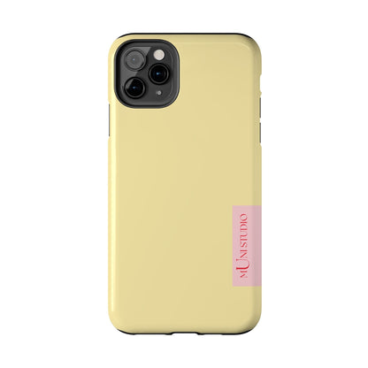 Muni Studio Phone Case BUTTER YELLOW, Tough Phone Case