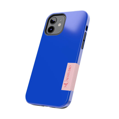 Muni Studio Phone Case DAZZLING BLUE, Tough Phone Case