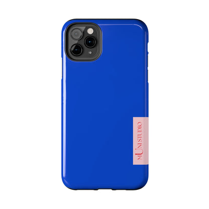 Muni Studio Phone Case DAZZLING BLUE, Tough Phone Case