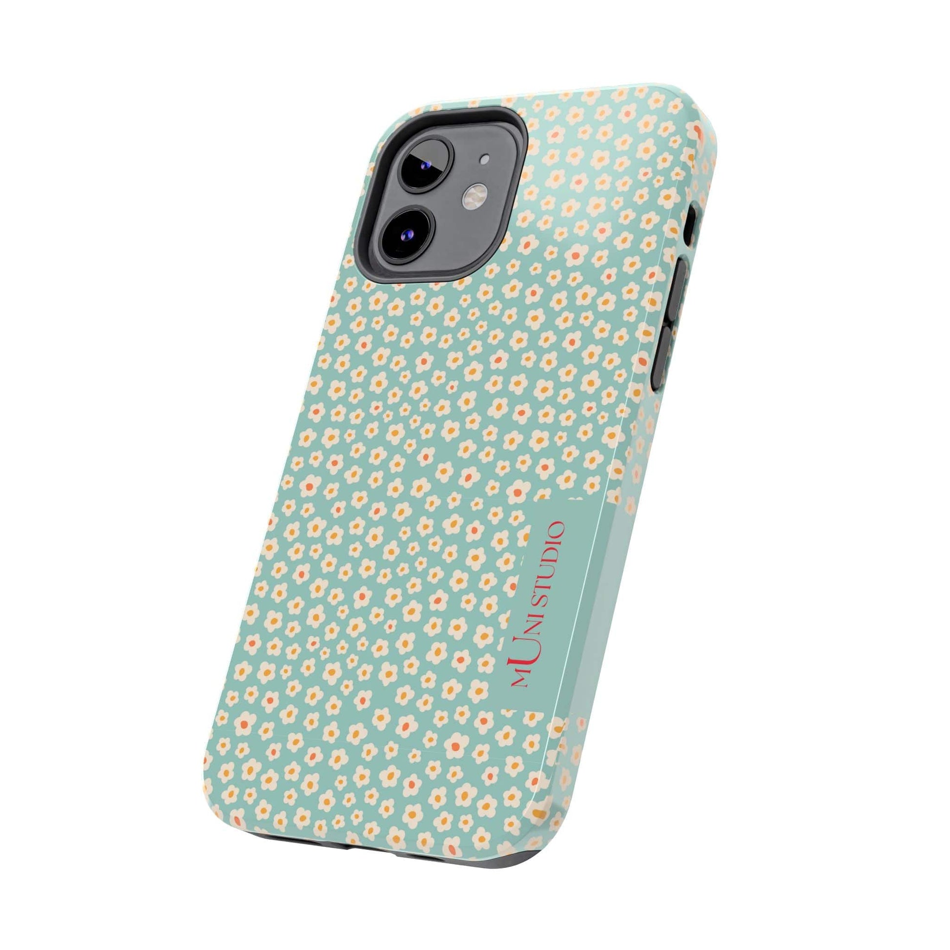 Muni Studio Phone Case FLOWER MATCHA, Tough Phone Case