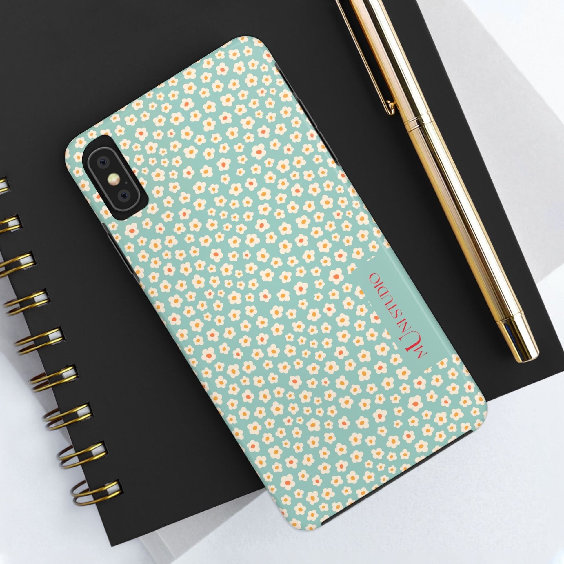 Muni Studio Phone Case FLOWER MATCHA, Tough Phone Case