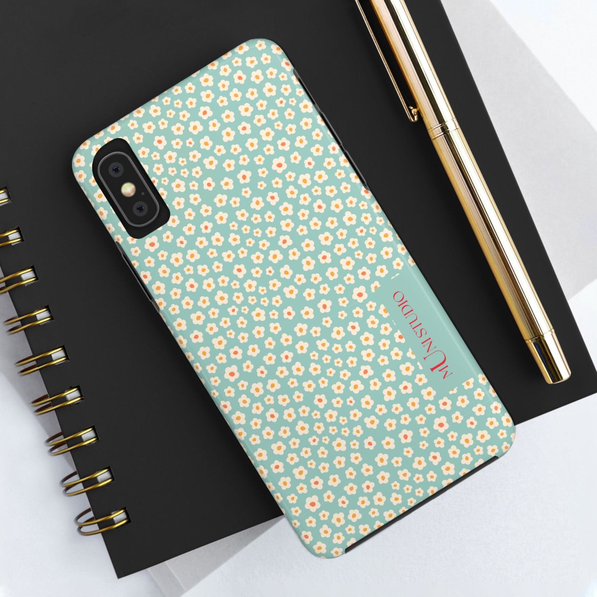 Muni Studio Phone Case FLOWER MATCHA, Tough Phone Case