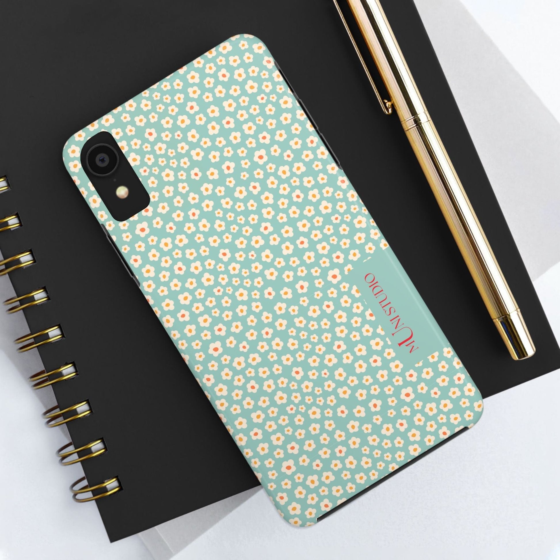 Muni Studio Phone Case FLOWER MATCHA, Tough Phone Case