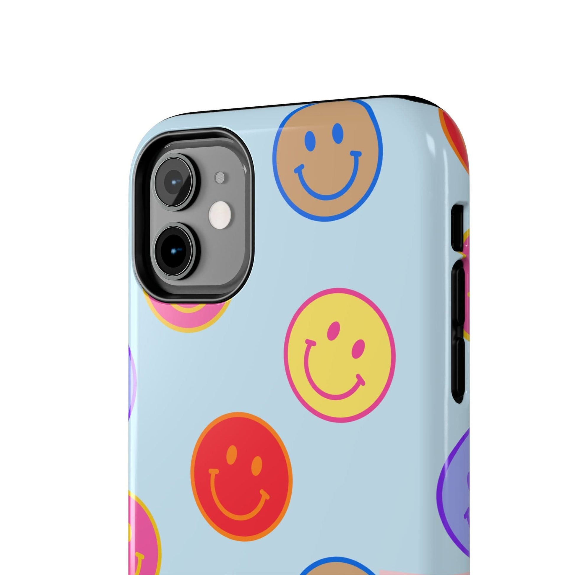 Muni Studio Phone Case HORIZON BLUE SMILEY, Tough Phone Case