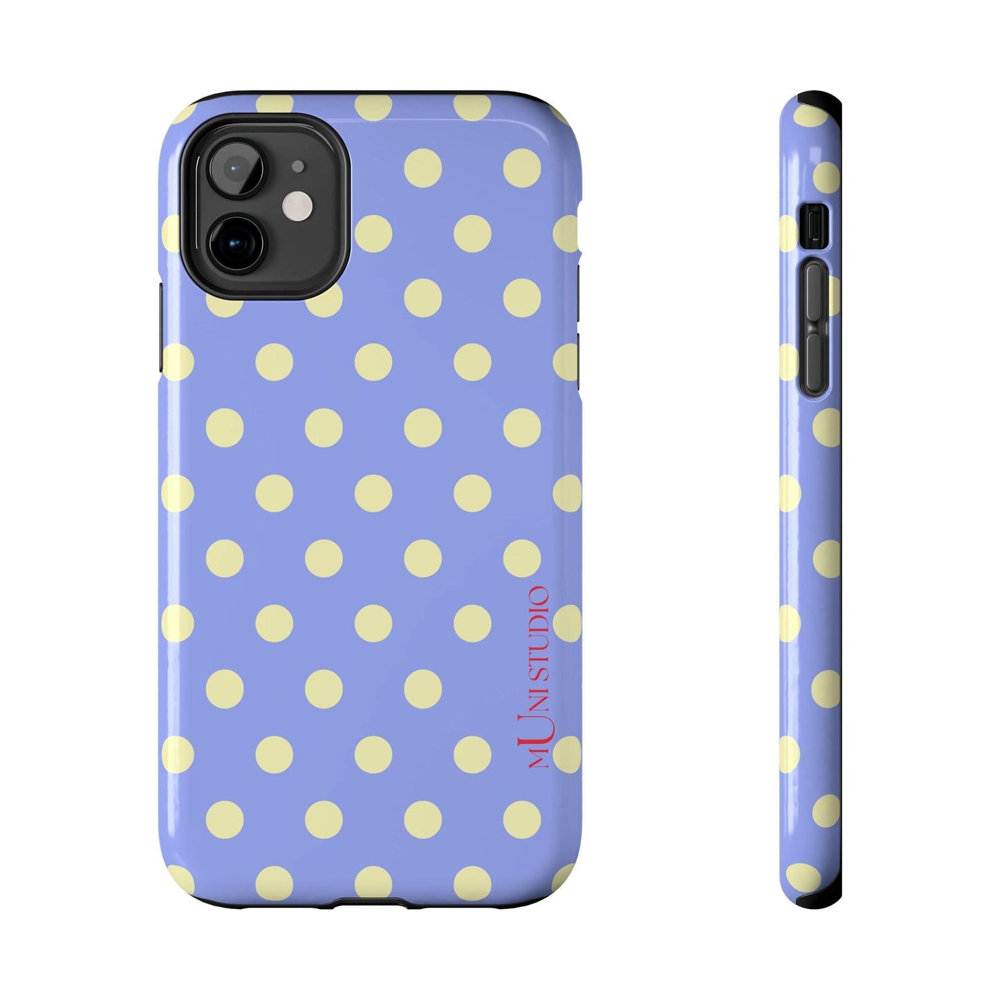 Muni Studio Phone Case iPhone 11 BUTTER POLKA, Tough Phone Case