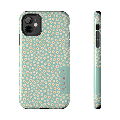 Muni Studio Phone Case iPhone 11 FLOWER MATCHA, Tough Phone Case