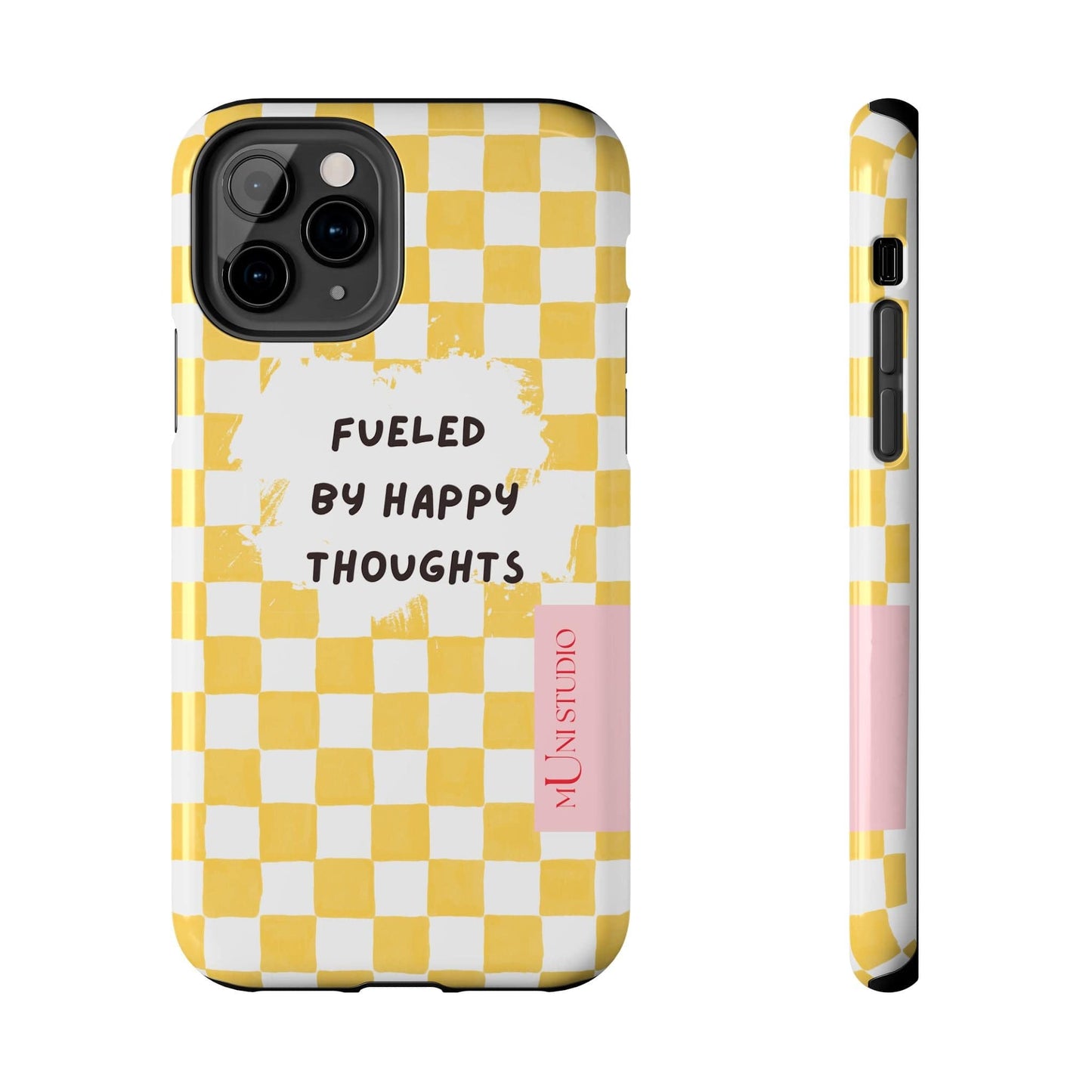 Muni Studio Phone Case iPhone 11 Pro HAPPY, Tough Phone Case