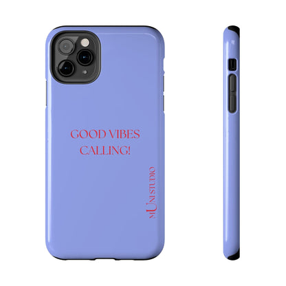 Muni Studio Phone Case iPhone 11 Pro Max GOOD VIBES CALLING, Tough Phone Case