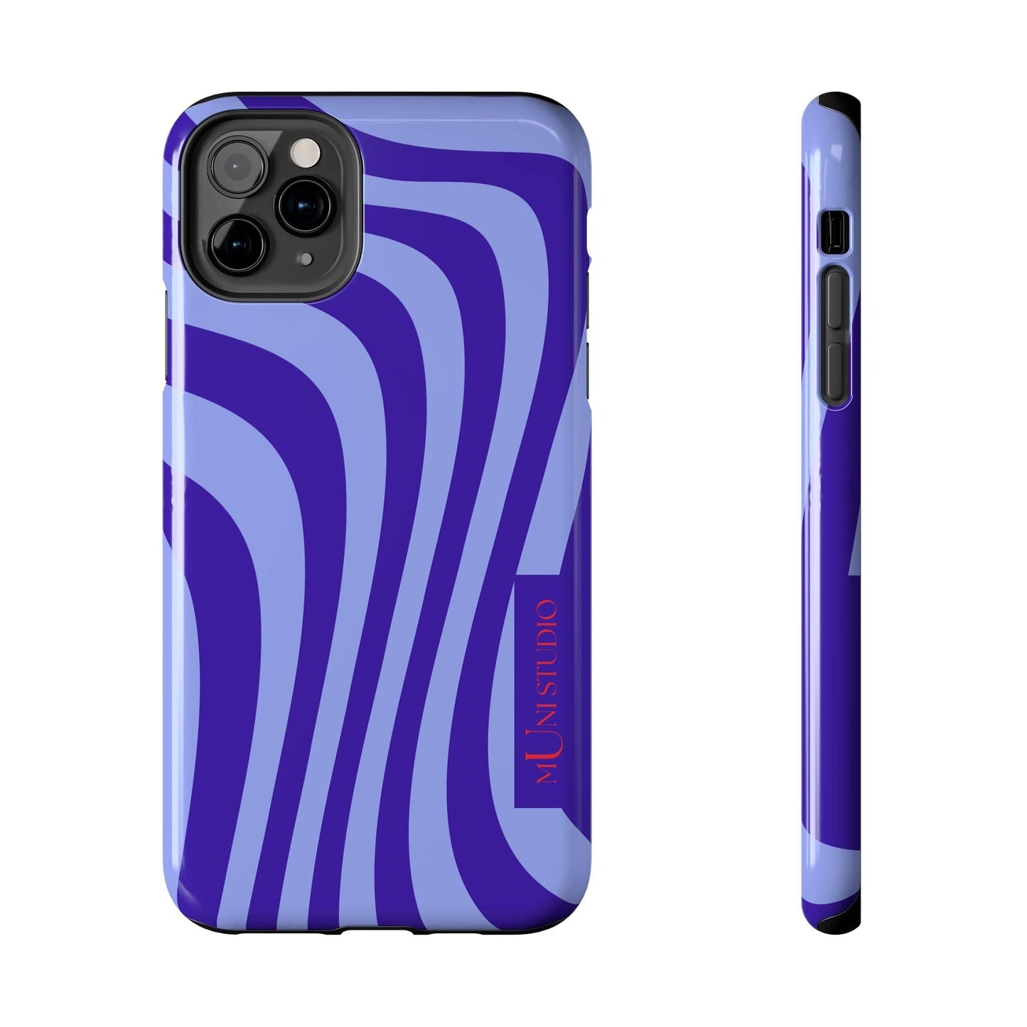 Muni Studio Phone Case iPhone 11 Pro Max OCEAN SWIRL, Tough Phone Case