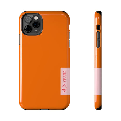 Muni Studio Phone Case iPhone 11 Pro Max TANGERINE, Tough Phone Case