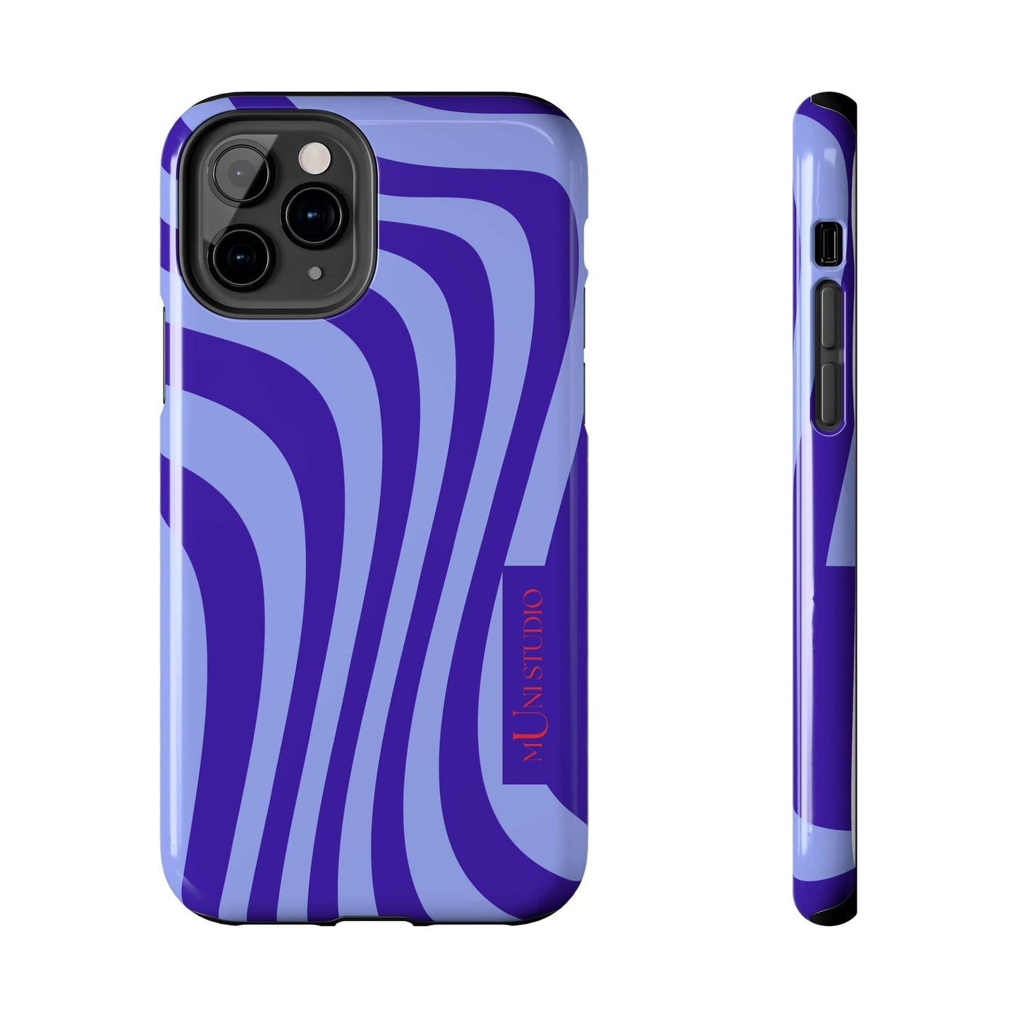 Muni Studio Phone Case iPhone 11 Pro OCEAN SWIRL, Tough Phone Case