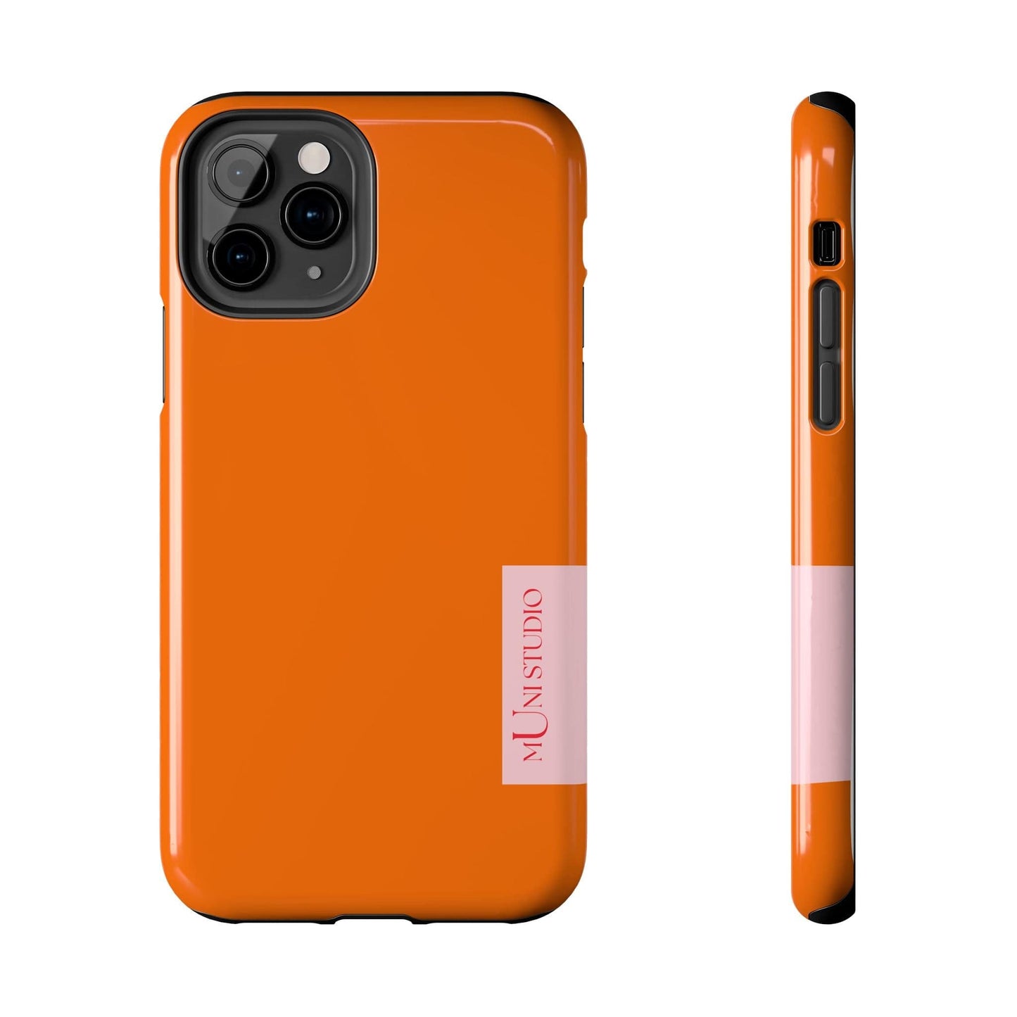 Muni Studio Phone Case iPhone 11 Pro TANGERINE, Tough Phone Case