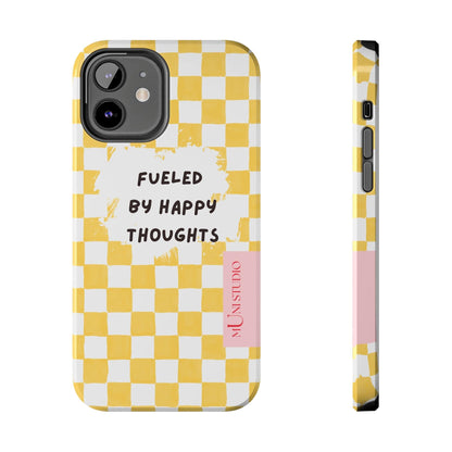Muni Studio Phone Case iPhone 12 HAPPY, Tough Phone Case