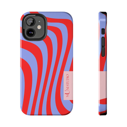 Muni Studio Phone Case iPhone 12 Mini CHIARA SWIRL, Tough Phone Case