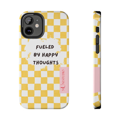 Muni Studio Phone Case iPhone 12 Mini HAPPY, Tough Phone Case