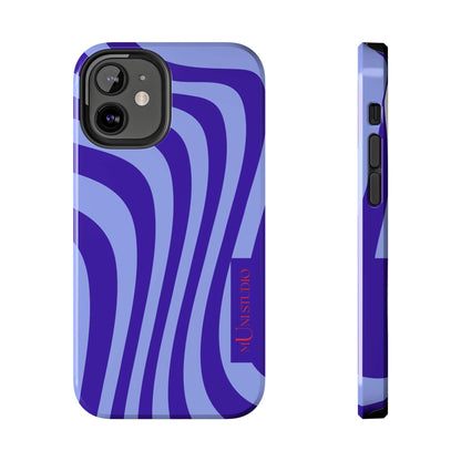Muni Studio Phone Case iPhone 12 Mini OCEAN SWIRL, Tough Phone Case