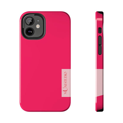 Muni Studio Phone Case iPhone 12 Mini PINK, Tough Phone Case