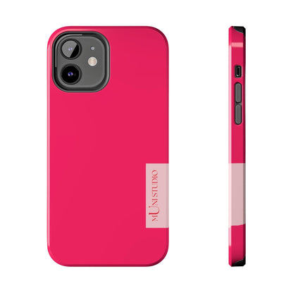 Muni Studio Phone Case iPhone 12 PINK, Tough Phone Case