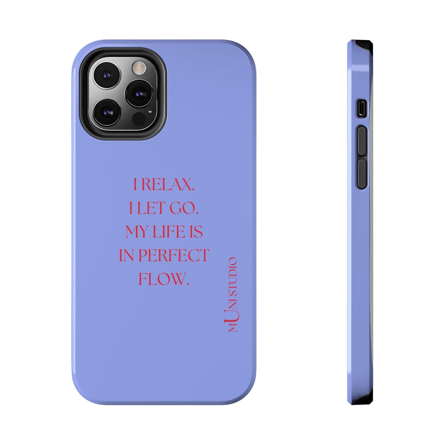 Muni Studio Phone Case iPhone 12 Pro LET GO, Tough Phone Case