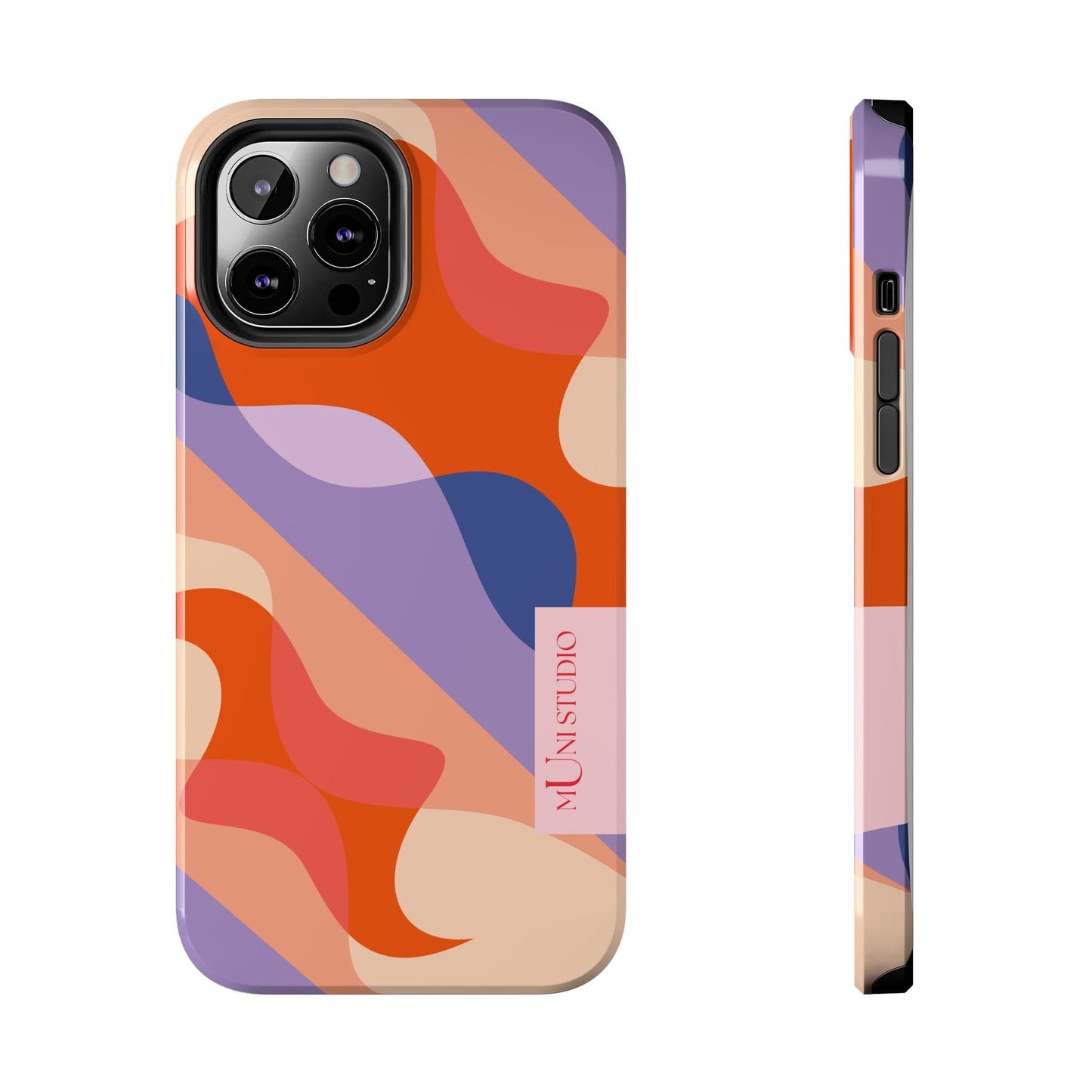 Muni Studio Phone Case iPhone 12 Pro Max FLOW, Tough Phone Case