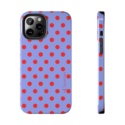 Muni Studio Phone Case iPhone 12 Pro Max RED POLKA, Tough Phone Case