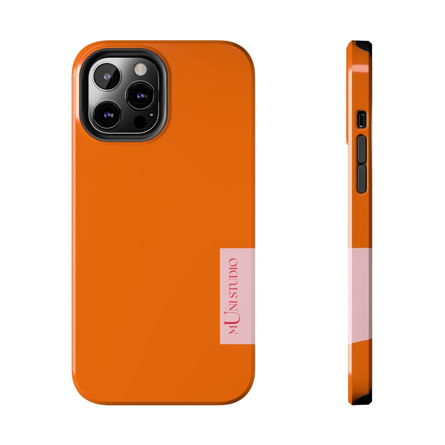 Muni Studio Phone Case iPhone 12 Pro Max TANGERINE, Tough Phone Case