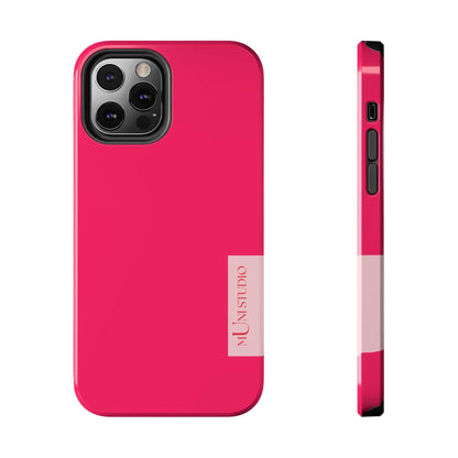 Muni Studio Phone Case iPhone 12 Pro PINK, Tough Phone Case