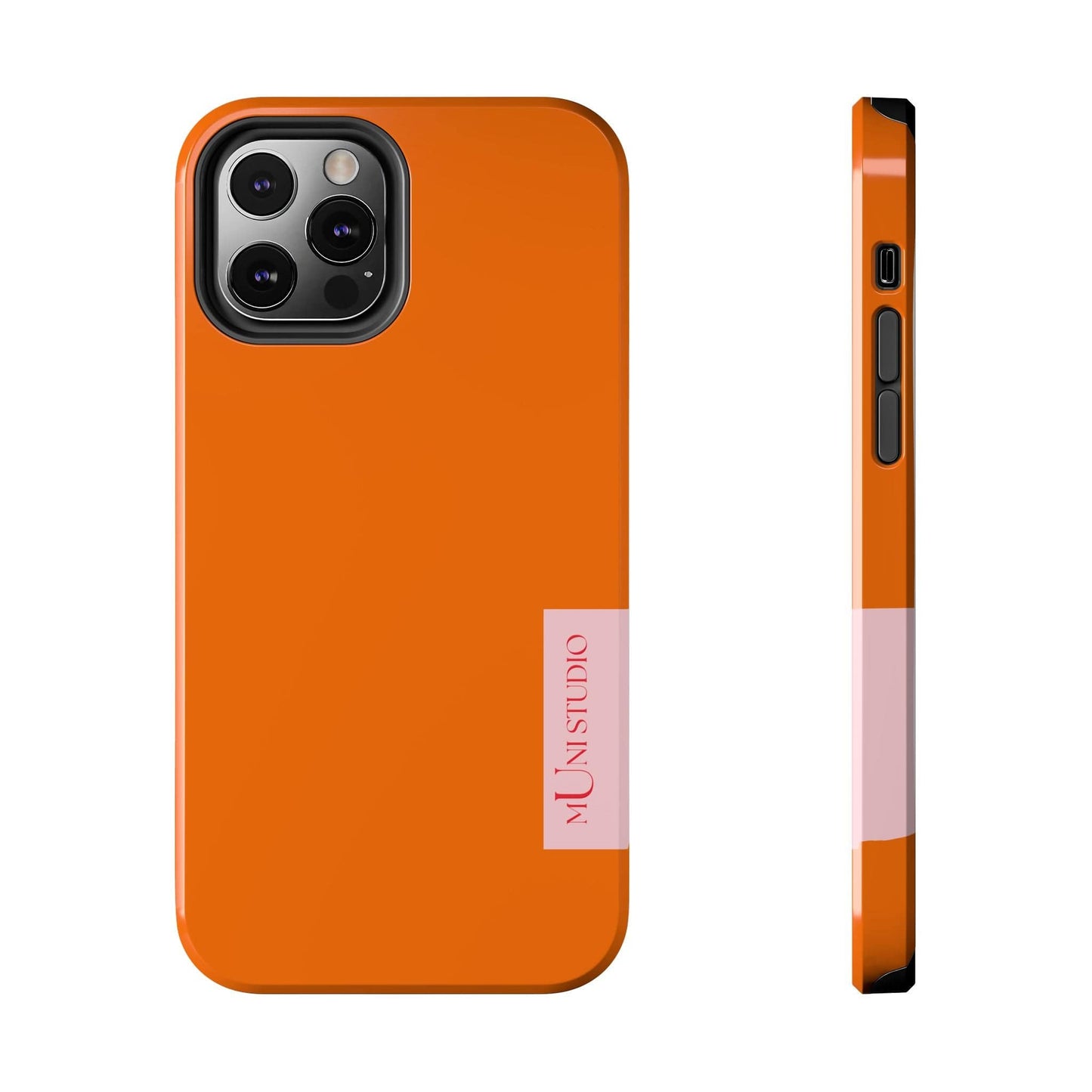 Muni Studio Phone Case iPhone 12 Pro TANGERINE, Tough Phone Case