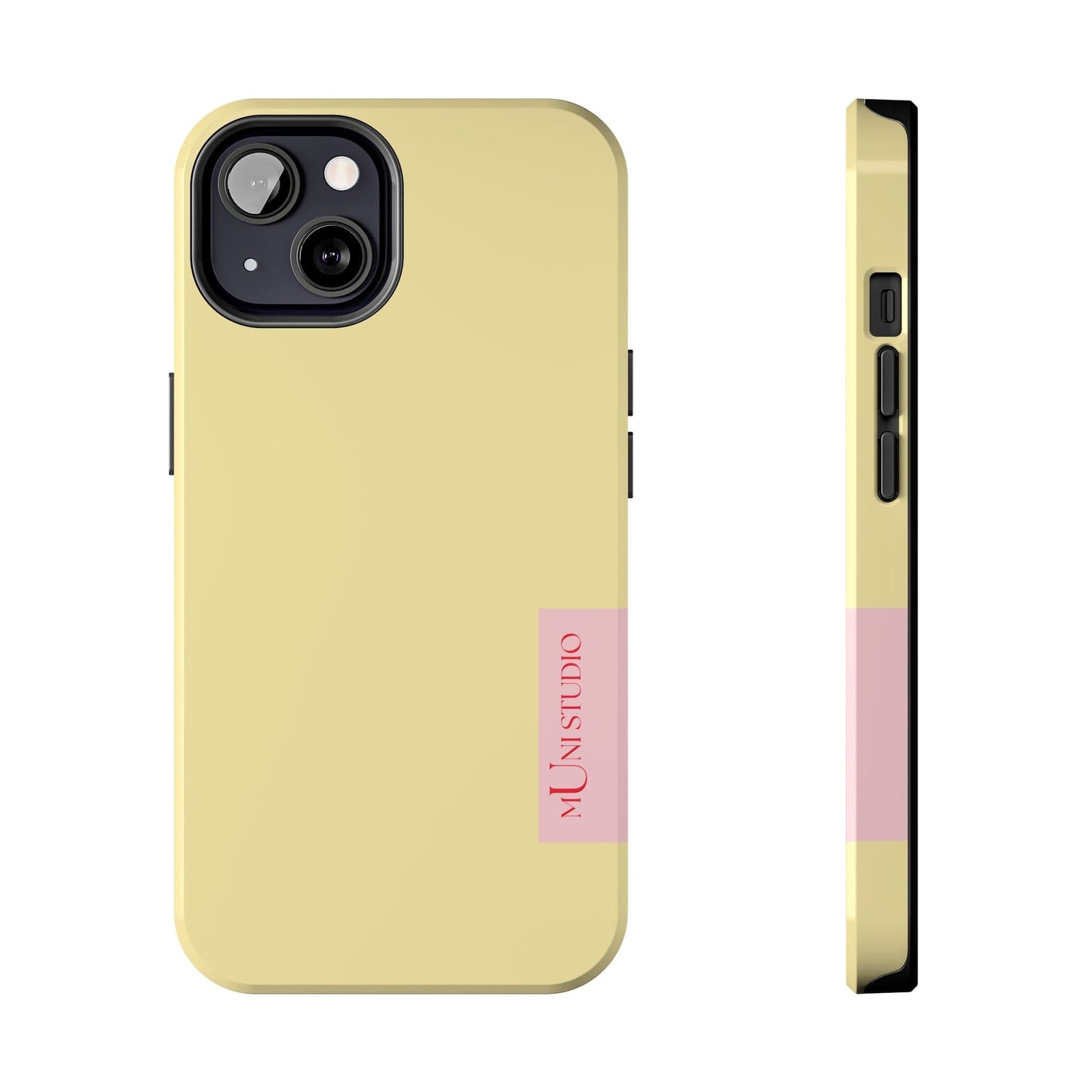 Muni Studio Phone Case iPhone 13 BUTTER YELLOW, Tough Phone Case
