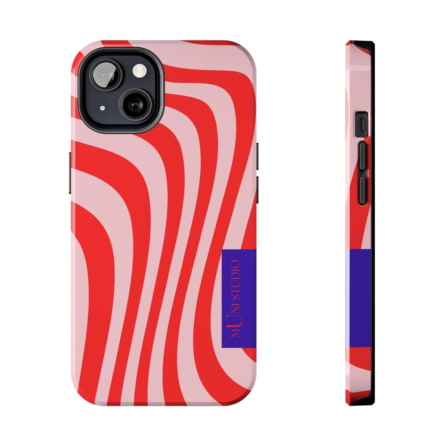 Muni Studio Phone Case iPhone 13 CANDY SWIRL, Tough Phone Case