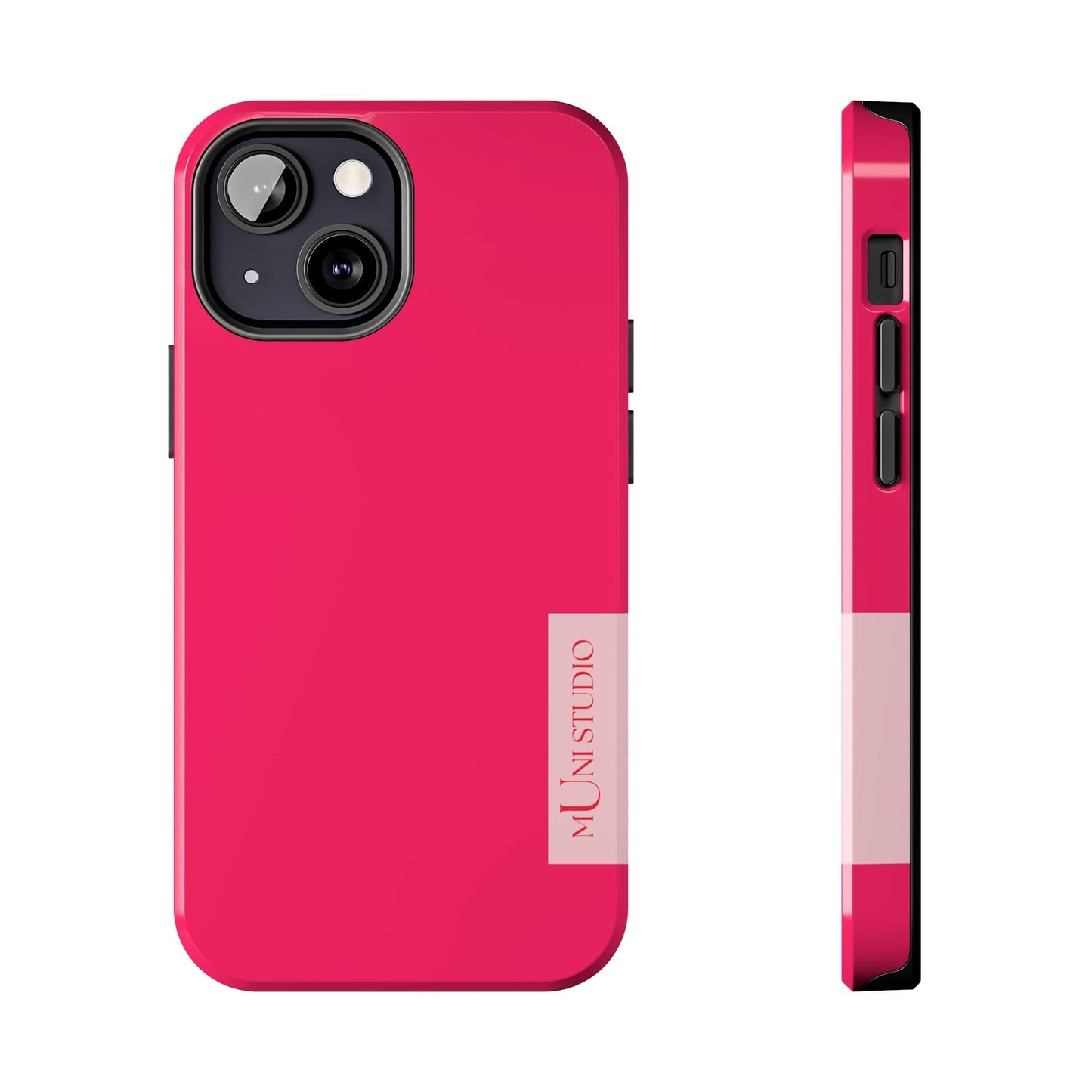 Muni Studio Phone Case iPhone 13 Mini PINK, Tough Phone Case