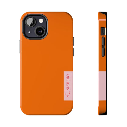 Muni Studio Phone Case iPhone 13 Mini TANGERINE, Tough Phone Case