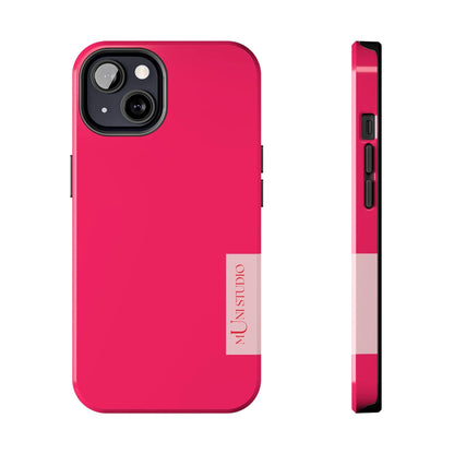 Muni Studio Phone Case iPhone 13 PINK, Tough Phone Case
