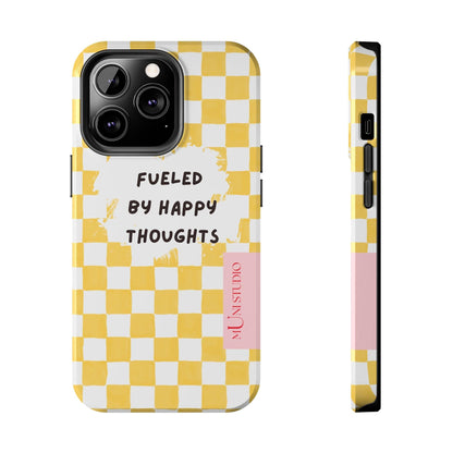 Muni Studio Phone Case iPhone 13 Pro HAPPY, Tough Phone Case