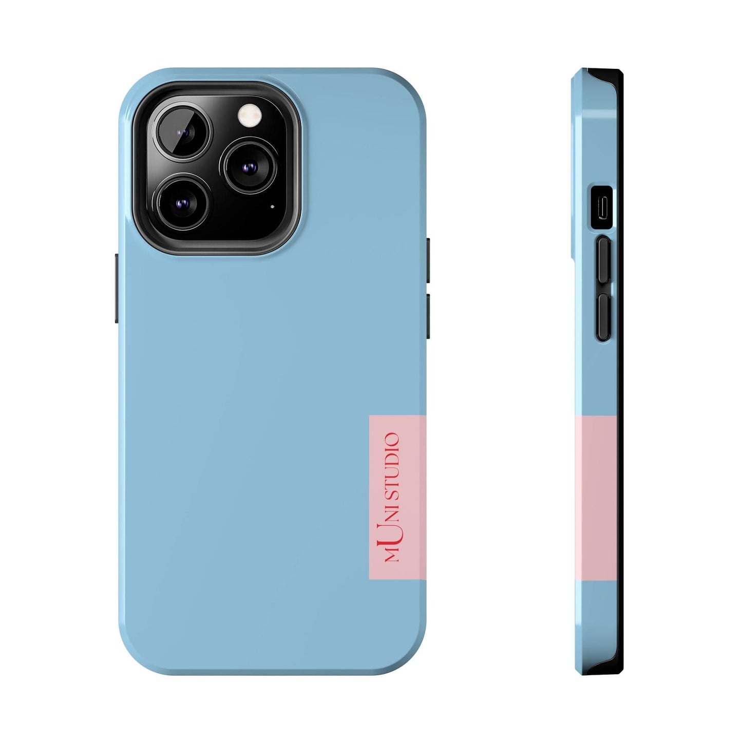 Muni Studio Phone Case iPhone 13 Pro HORIZON BLUE, Tough Phone Case