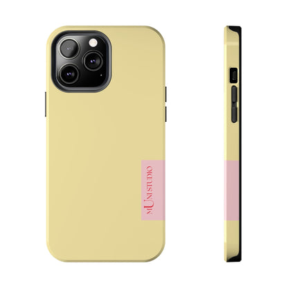 Muni Studio Phone Case iPhone 13 Pro Max BUTTER YELLOW, Tough Phone Case