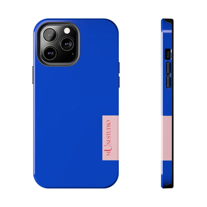 Muni Studio Phone Case iPhone 13 Pro Max DAZZLING BLUE, Tough Phone Case
