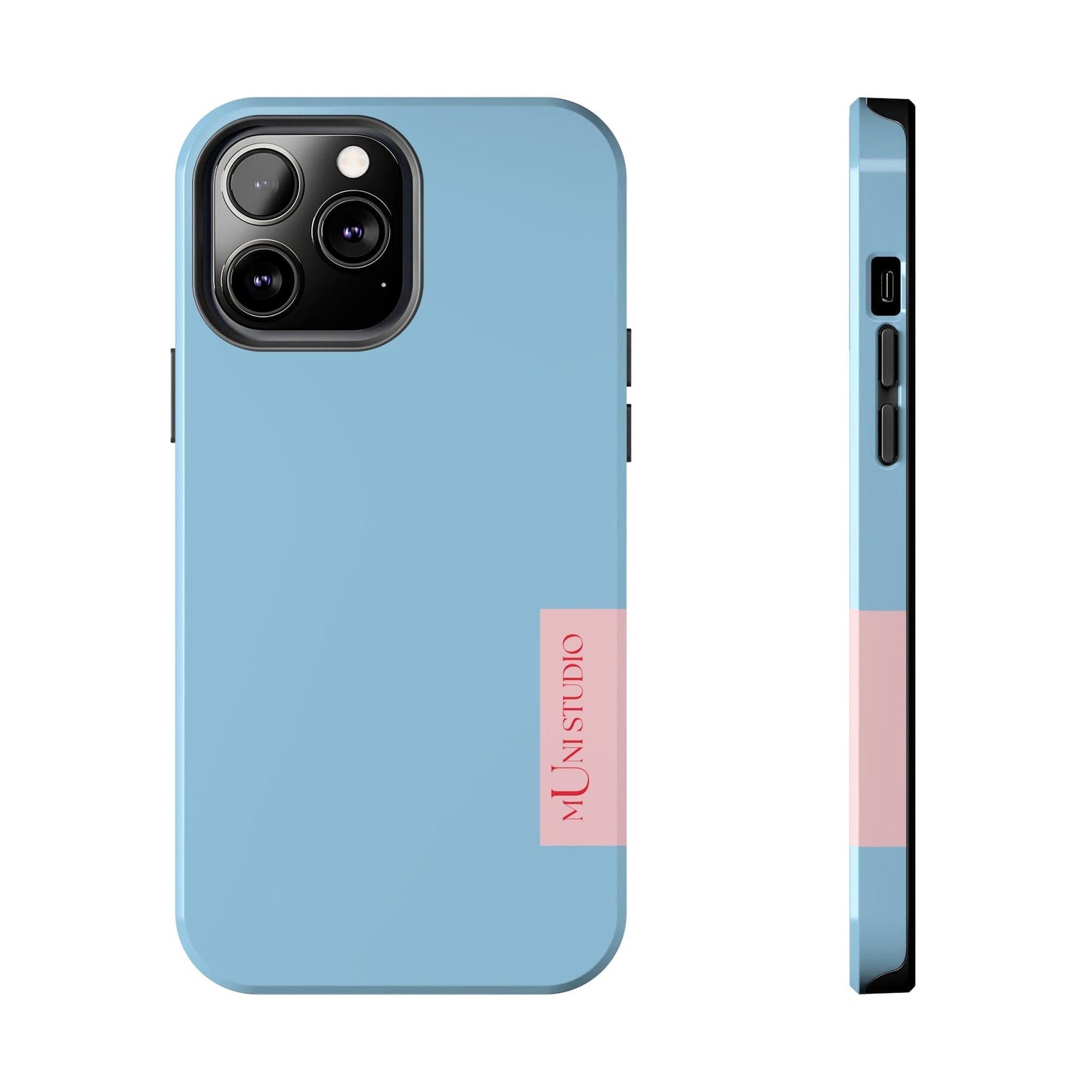 Muni Studio Phone Case iPhone 13 Pro Max HORIZON BLUE, Tough Phone Case