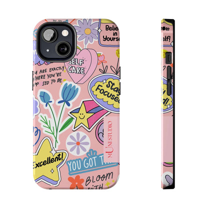 Muni Studio Phone Case iPhone 13 SELF CARE, Tough Phone Case