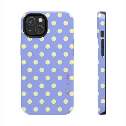 Muni Studio Phone Case iPhone 14 BUTTER POLKA, Tough Phone Case