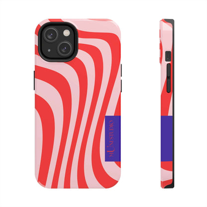 Muni Studio Phone Case iPhone 14 CANDY SWIRL, Tough Phone Case