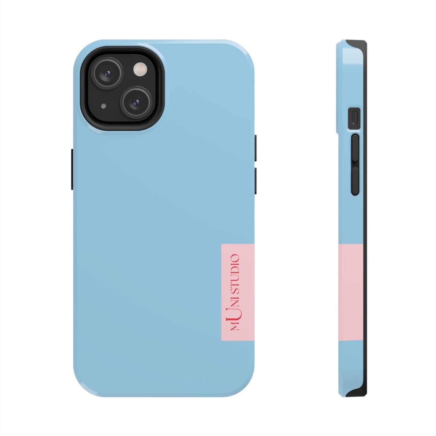 Muni Studio Phone Case iPhone 14 HORIZON BLUE, Tough Phone Case
