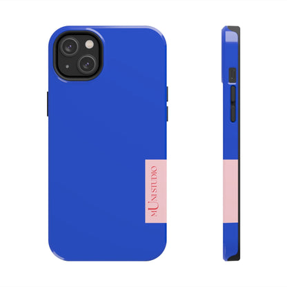 Muni Studio Phone Case iPhone 14 Plus DAZZLING BLUE, Tough Phone Case