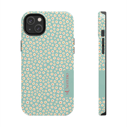 Muni Studio Phone Case iPhone 14 Plus FLOWER MATCHA, Tough Phone Case