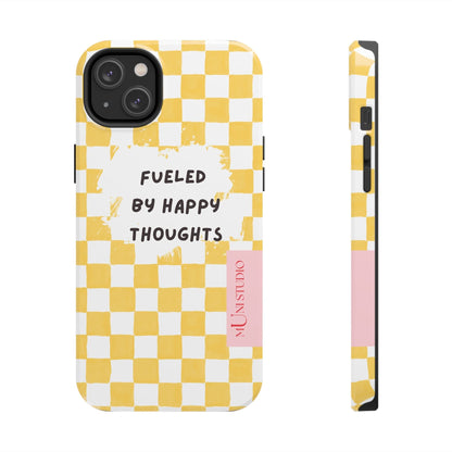 Muni Studio Phone Case iPhone 14 Plus HAPPY, Tough Phone Case