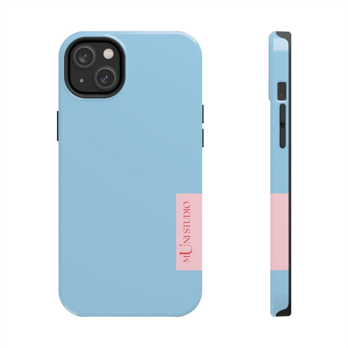 Muni Studio Phone Case iPhone 14 Plus HORIZON BLUE, Tough Phone Case