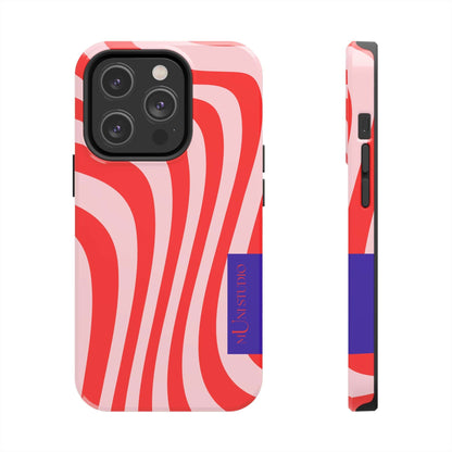 Muni Studio Phone Case iPhone 14 Pro CANDY SWIRL, Tough Phone Case